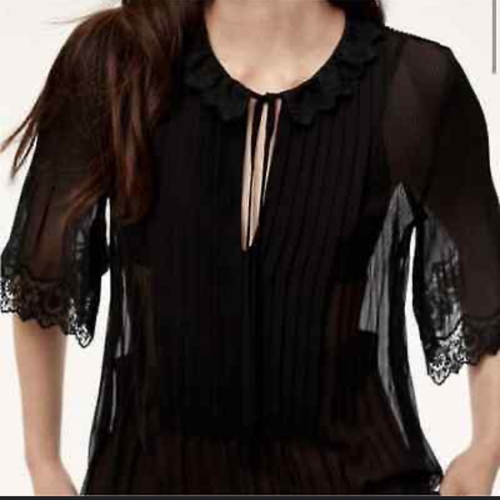 Aritzia Matthieu Blouse Black